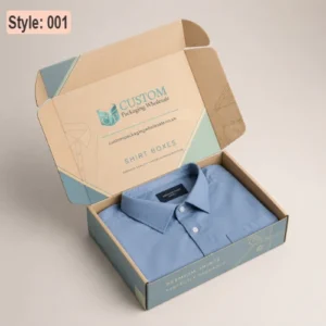 Retail Packaging Luxury shirt boxes designed for gifts and premium retail presentation, featuring elegant shirt packaging for dress shirts with a custom branded rigid box.